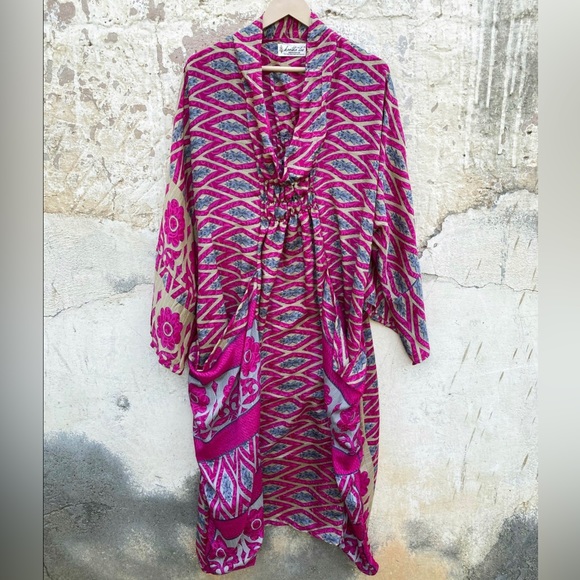 Silk Rouched Dress - Picture 3 of 3